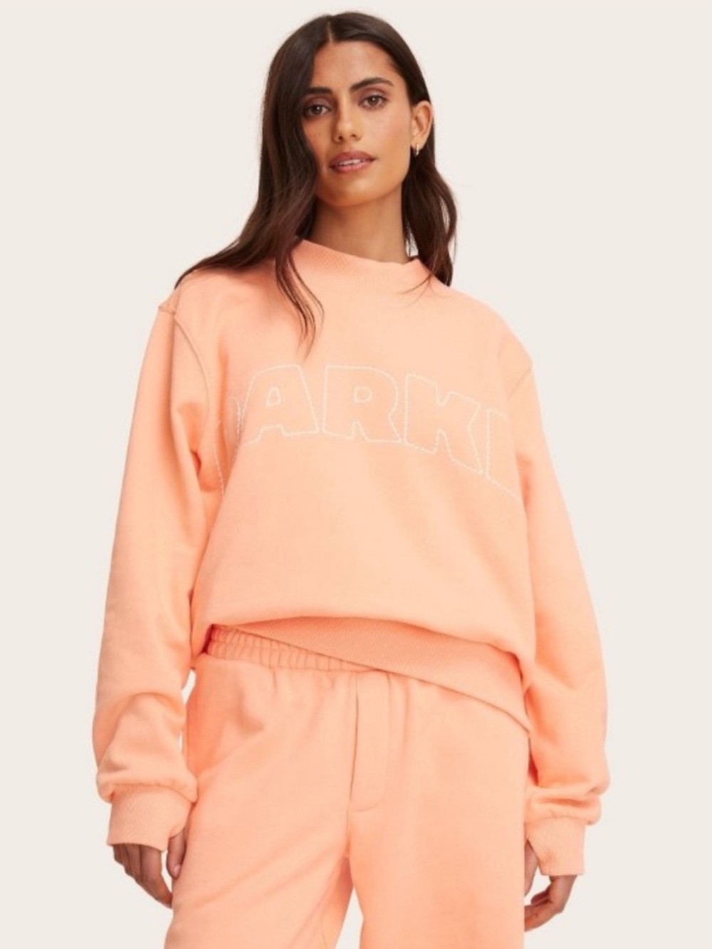 Mockneck Pullover
Sweatshirt - Parke x Target Peach Orange L/XL NEW